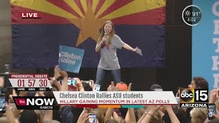 Chelsea Clinton stops by ASU to campaign for her mother