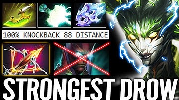 🔥 Dota 2 STRONGEST DROW EVER - Medusa Ballista + Mjollnir Swift Blink Max Knockback 100% K.O Terror