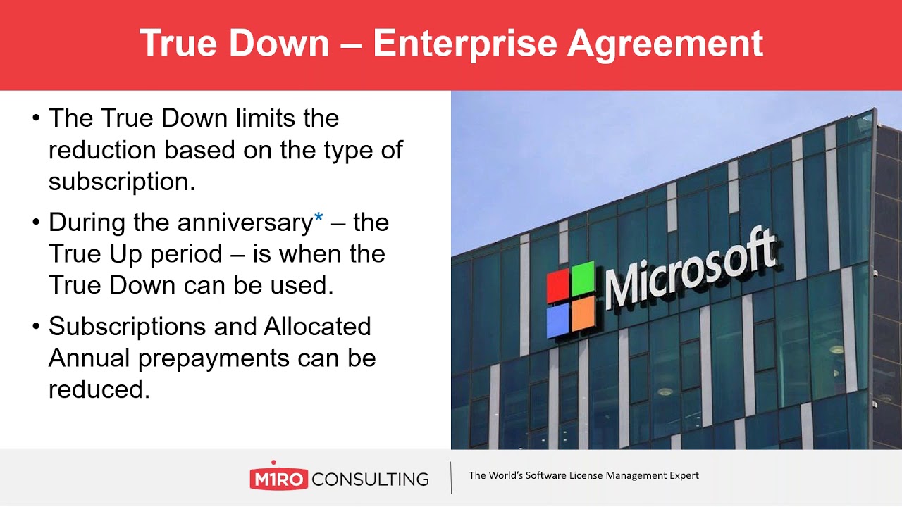 Microsoft 'True Down' Webinar - YouTube