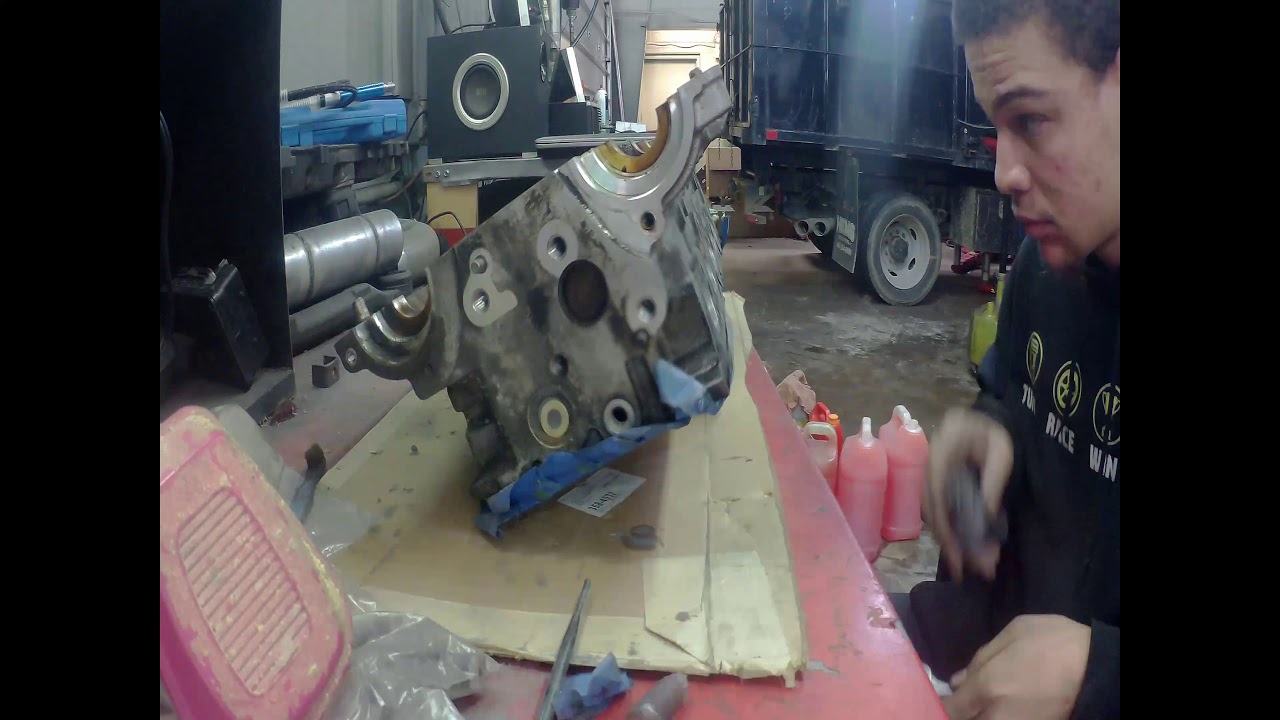 v70r cylinder head port and polish YouTube