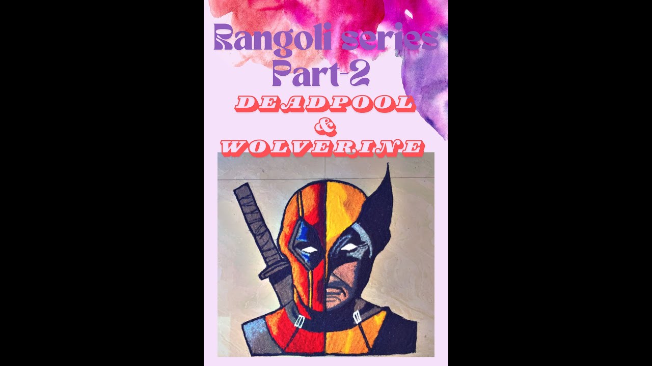 @AthvikArts #rangoli #art #drawing #deadpoolandwolverinemovie # ...