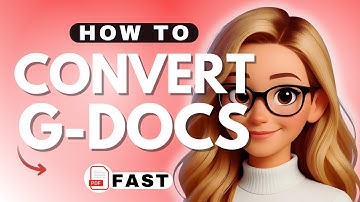 How to Convert Google Docs to PDF - 2025