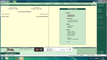 DATE SKIP PROBLEM SOLVE IN TALLY ERP 9