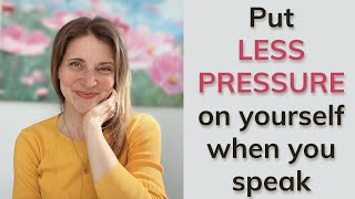 4 ways to put LESS PRESSURE on yourself for Public Speaking or Singing. And be KIND