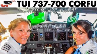 TUI Ladies Piloting the Boeing 737 out of Corfu