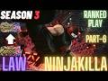 Tekken 8 | NinjaKilla (Law) God 7 To God 8 Part-6 Ranked Play