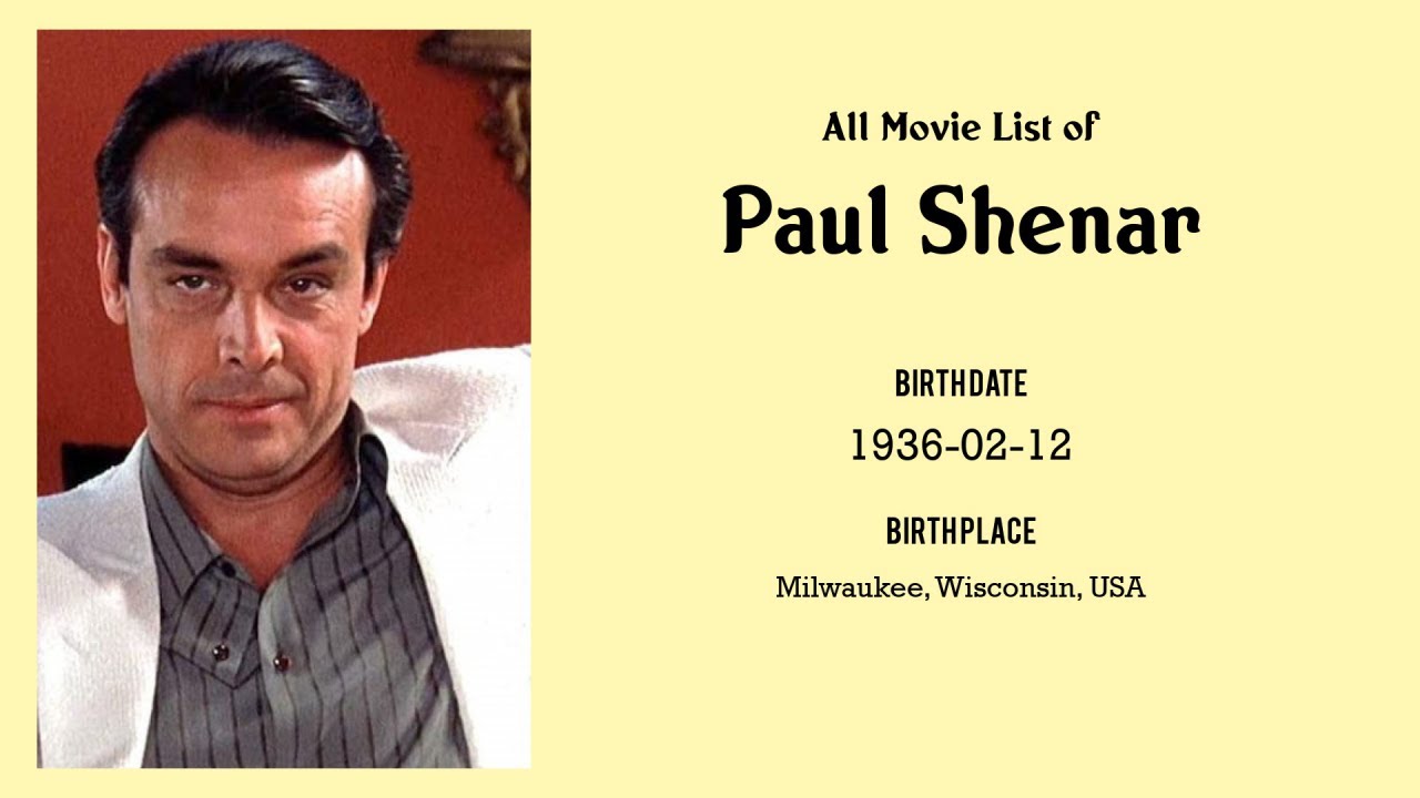 Paul Shenar Movies list Paul Shenar| Filmography of Paul Shenar