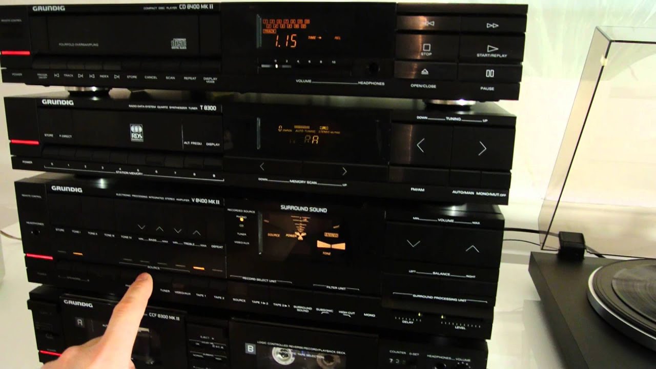 Stereoanlage Grundig CD 8400 MK II V 8400 MK II T 8300 CCF 8300 MK Il  RC8400 - YouTube