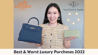 BEST &amp; WORST LUXURY PURCHASES 2022 | WHAT I SOLD &amp; WHY | HERMES, VAN CLEEF &amp; ARPELS