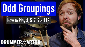 Odd Groupings in 16th Note Drum Fills: How to Play 3, 5, 7, 9 & 11 // Drum Lesson w/ DrummerMartijn