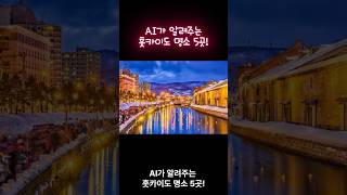 AI가 알려주는 홋카이도 명소 5곳! #여행 #해외여행 #훗카이도 #일본 #오호리공원 #하코타데 #오도리 #비에이 #청의호수 #후라노