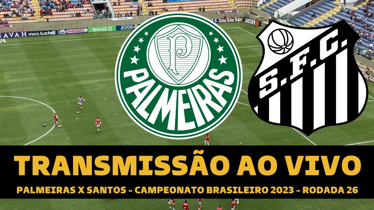 Assistir Palmeiras x Santos ao vivo grátis 08/10/2023