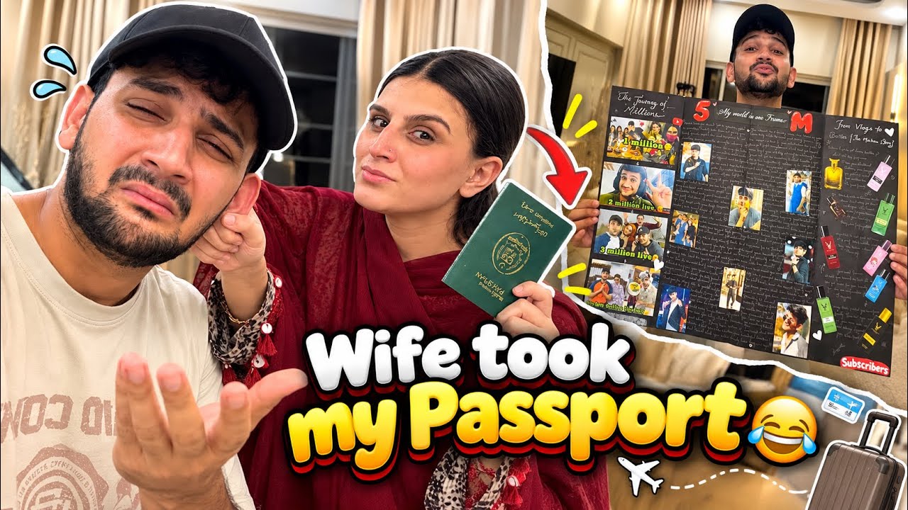 Begam ne airport par mujhse se passport cheen liya😞 | basil ki class lagadi mene viral video par😤