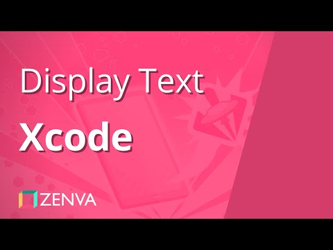 Displaying TEXT in Your APP using Xcode
