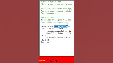 Busca em TEMPO REAL a cada LETRA INSERIDA no campo de pesquisa (filtro instantâneo no Excel VBA).