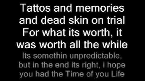 Green Day Good Riddance Lyric Vid.wmv
