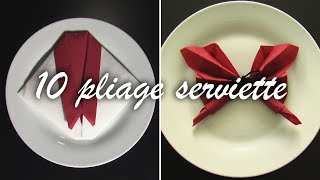 DIY 10 pliage serviette