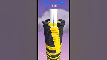Reached Level 1401 in Stack Ball! 🔥 Insane Gameplay | Satisfying Mobile Game #shorts