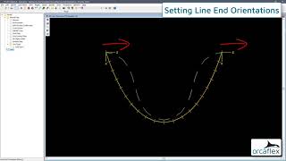 Set line end orientations