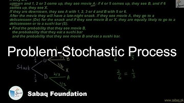 Problem-Stochastic Process, Math Lecture | Sabaq.pk