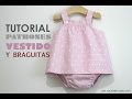 DIY Ropa bebé: vestido y braguita (patrones gratis)