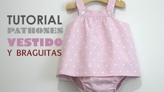 DIY Ropa bebé: vestido y braguita (patrones gratis)