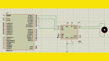 DC motor Interfacing Simulation using Proteus