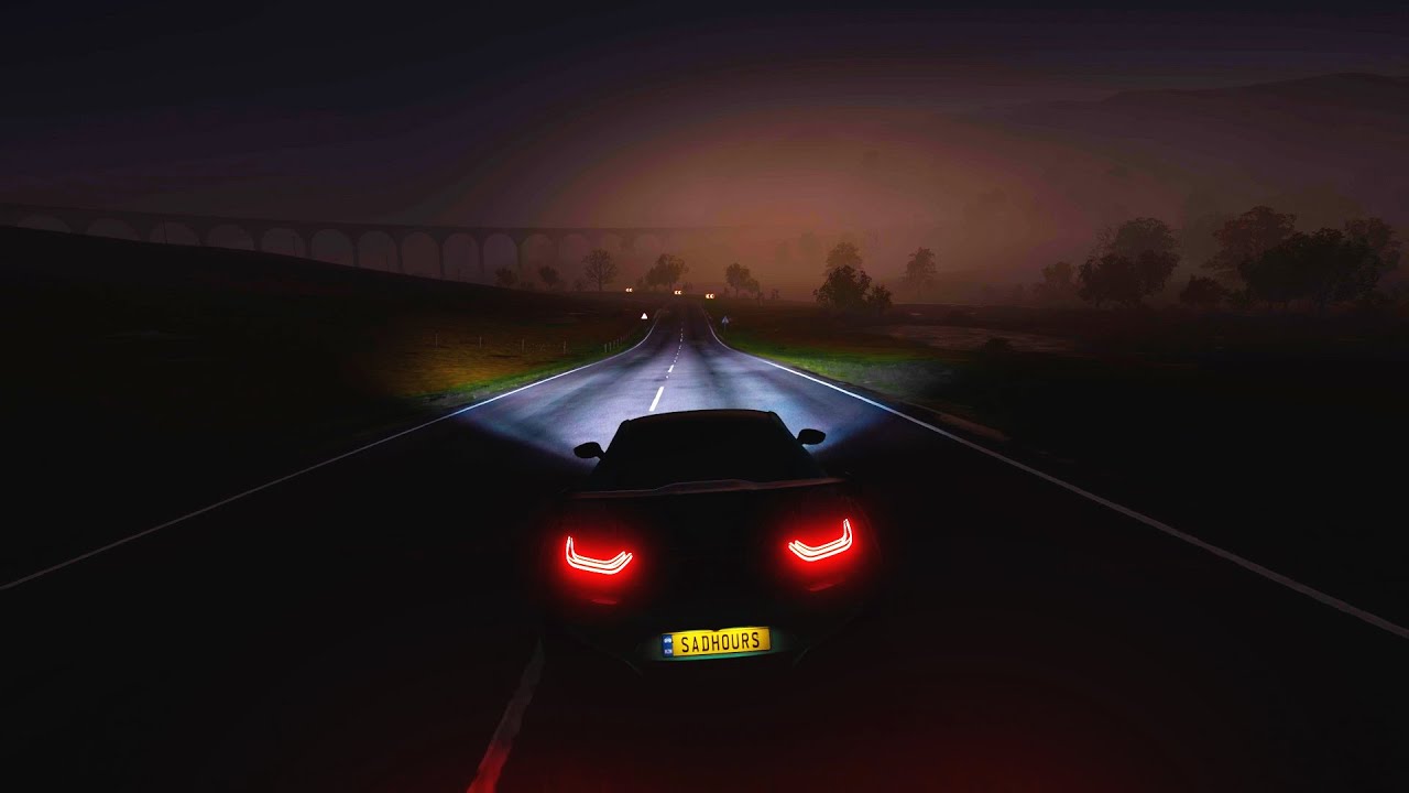 driving at night while everyone else is asleep...