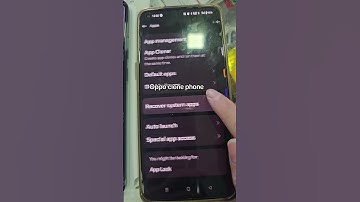 Cannot find Clone phone application on Oppo phone? 1)Go setting 2)Apps 3)Recover system apps
