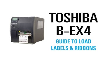 How to change label, ribbon and setup for TOSHIBA BEX-4 Thermal Printer