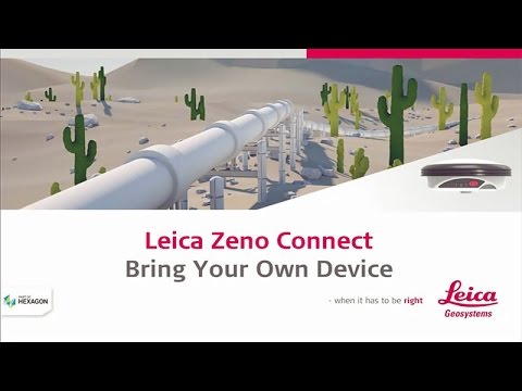 Leica Zeno Connect - Bring Your own Device - Educational video for Android