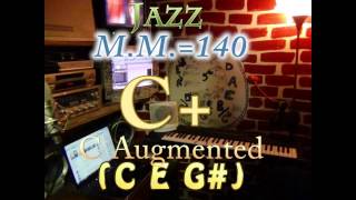 C Augmented C E G Jazz MM140 One Chord Backing Track