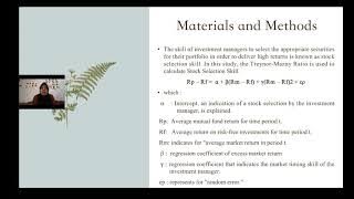 ICBMT-57 Infalsi, Stock Selection Skill and Mutual Finds Performance
