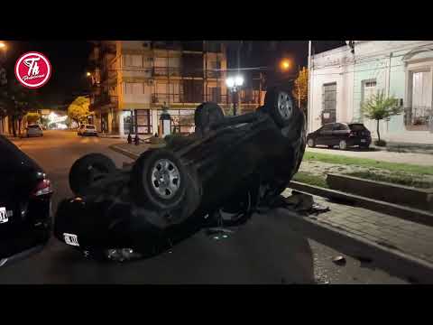 Cuatro sampedrinos lesionados al protagonizar un vuelco en Baradero.