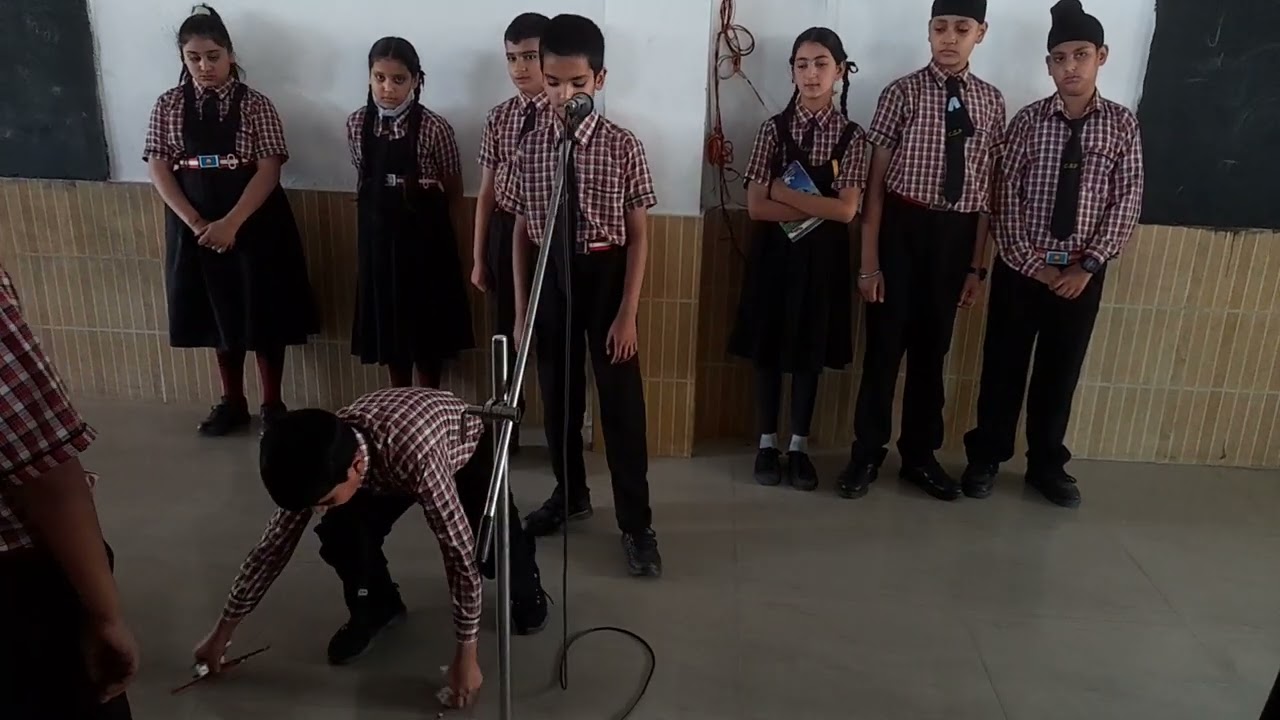 Morning assembly class 5 A!! Value of education  Skit!! christ school degwar