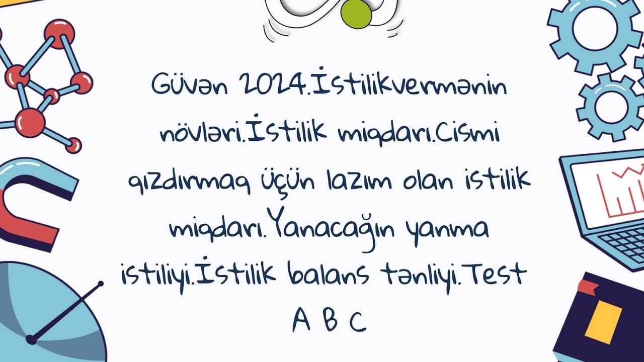 Güvən 2024.İstilikvermənin növləri.Test A B C
