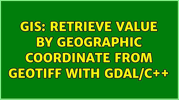 GIS: Retrieve value by geographic coordinate from GeoTIFF with GDAL/C++