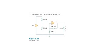 Problem 5.13 Fundamental of Electric Circuits (Sadiku) 5th Ed - Op-amp