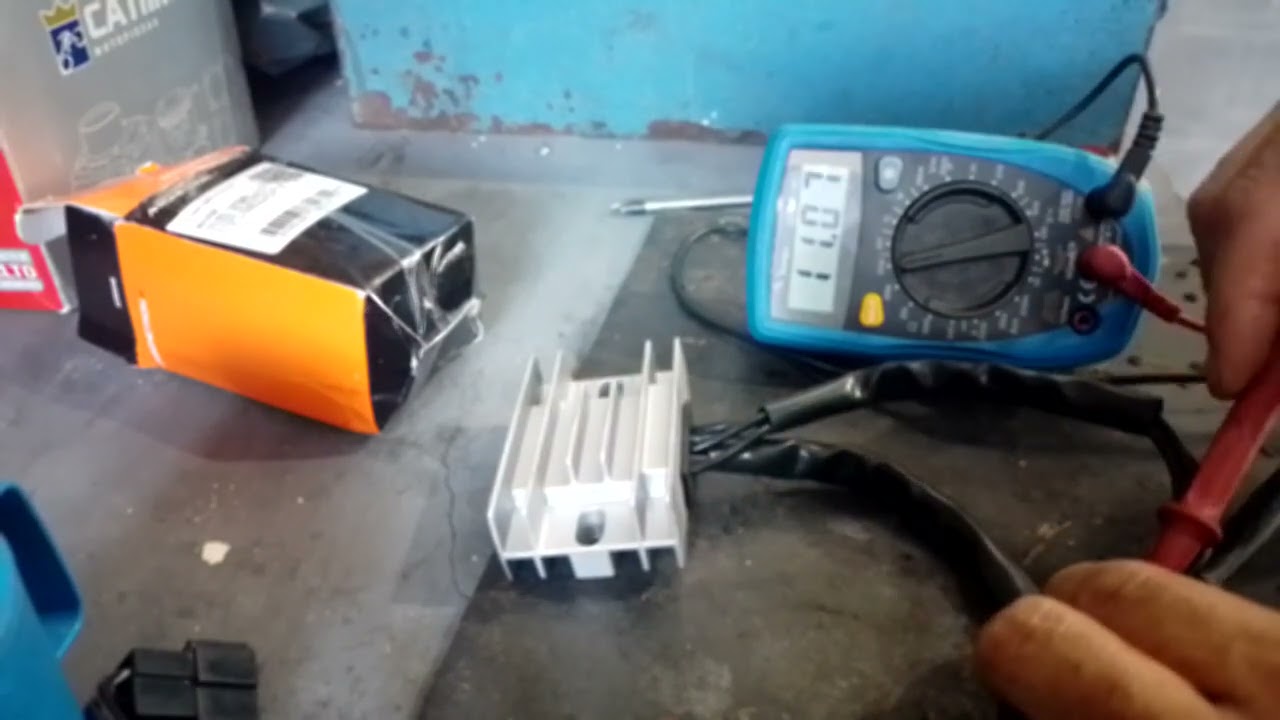 Como testar regulador de voltagem burgman 125 i
