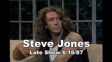 Steve Jones - interview op Sid en Nancy - Late Show 16/6/87 HQ stereo Sex Pistols
