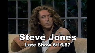 Steve Jones - interview on Sid and Nancy - Late Show 6/16/87 HQ stereo Sex Pistols