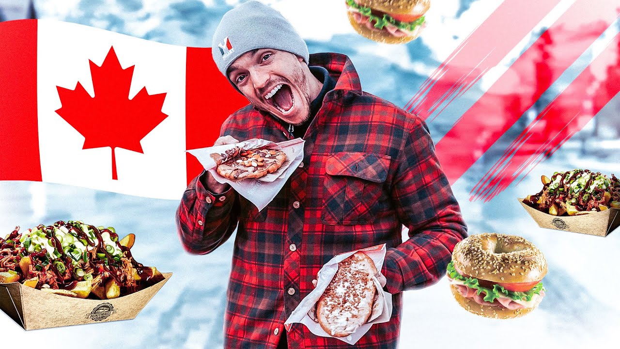 JE TESTE LE RÉGIME CANADIEN PENDANT 24H (SUPER FAT ?) 😳🍟🥩