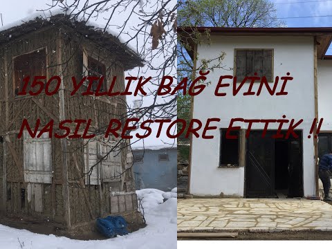 Restore Video 1 - TOKAT Kaşıkçı Bağlarında bulunan 150 yıllık bağ evi