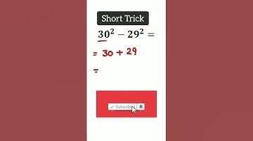 Short Trick to Find Difference of squares of Two Consecutive Numbers #maths #shortsfeed #trending