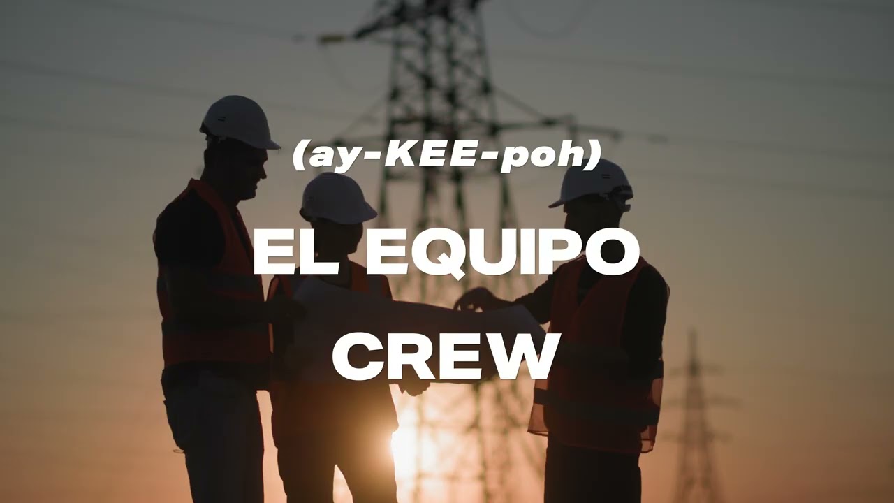 How to say “Crew” in Spanish with Bradley Hartmann How to say “Crew” in Spanish with Bradley Hartmann