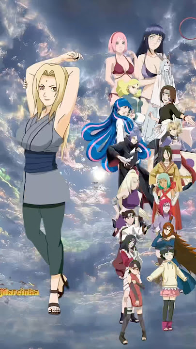 TSUNADE VS FEMALE CHARACTERS IN THE NARUTO ANIME #naruto #shorts #shortvideo