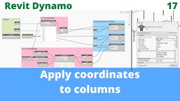 Revit + Dynamo - Apply coordinates to columns -  example 17