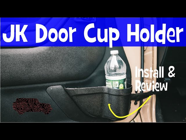 Easiest Install? | Jeep Wrangler JK Door Cup Holder - YouTube