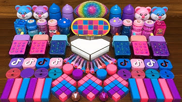 GALAXY SLIME!! Mixing Random into GLOSSY Slime !!! Satisfying Video #170