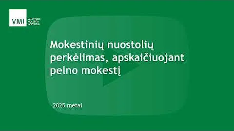 Mokestinių nuostolių perkėlimas, apskaičiuojant pelno mokestį